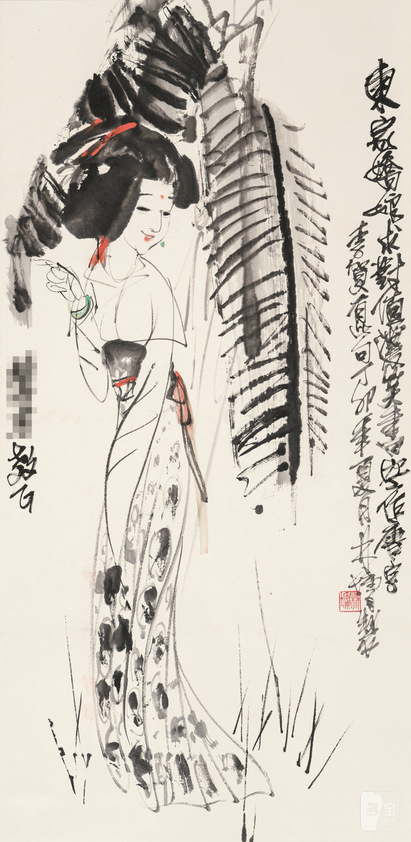 林 墉 b.1942 东方娇娘 - 图2